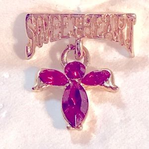 Guardian Angel with Ruby crystals for your “Sweetheart” project for Valentine’s